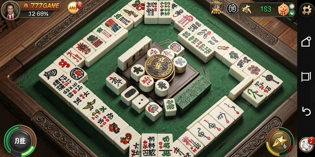 Gameplay seru A777GAME yang menantang dalam permainan Mahjong.
