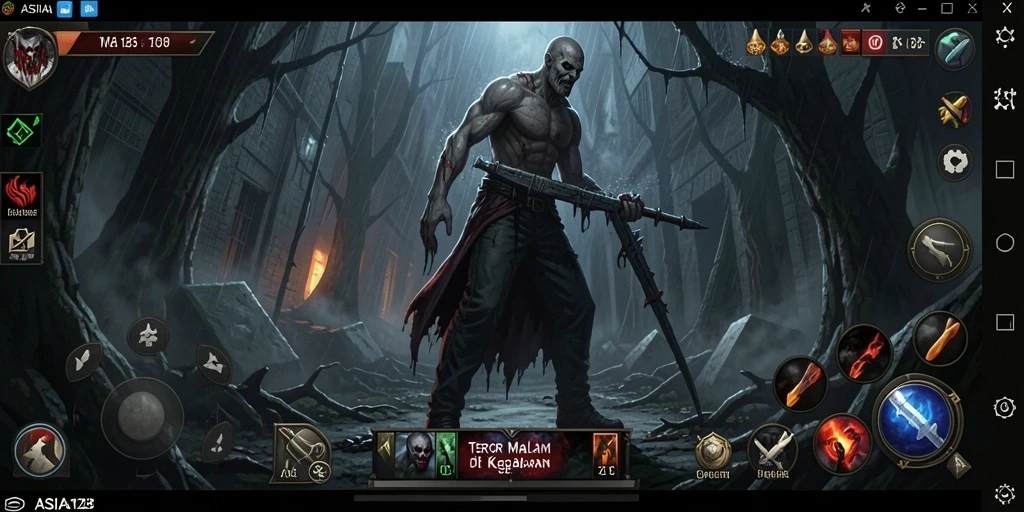 Gameplay seram dengan suasana mencekam yang menegangkan.