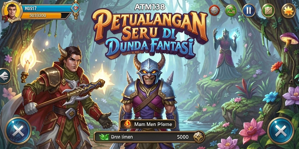 Tampilan gameplay seru dari ATM138 di dunia petualangan