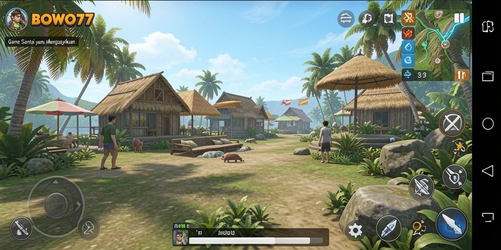 Tampilan menarik dari gameplay BOWO77 yang menonjol.