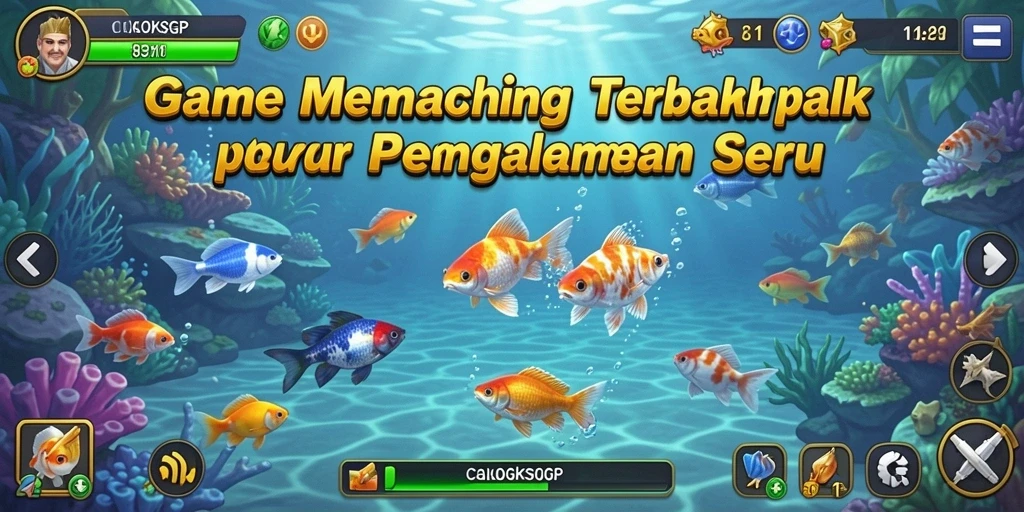 Screenshot gameplay COLOKSGP dengan aksi memancing yang mendebarkan.