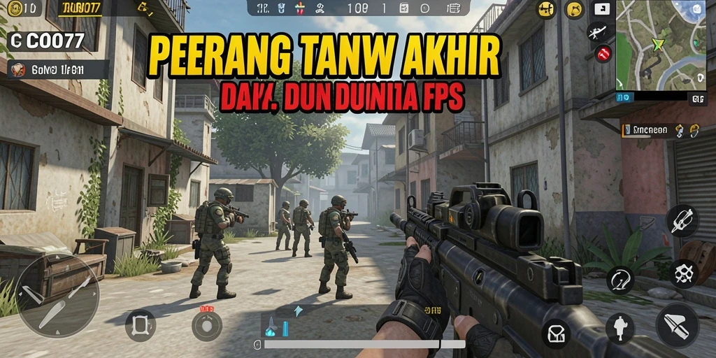 Tampilan menegangkan pertempuran dalam gameplay COO77.