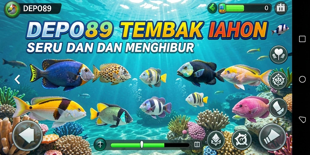 Tangkapan layar DEPO89 menampilkan gameplay Tembak Ikan yang seru.
