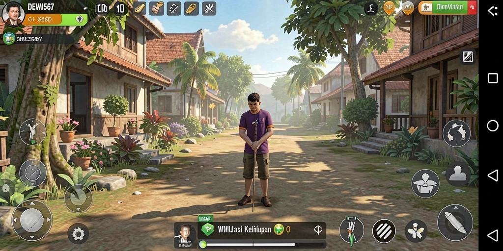 Tampilan gameplay menakjubkan dari DEWI567 yang menyenangkan.