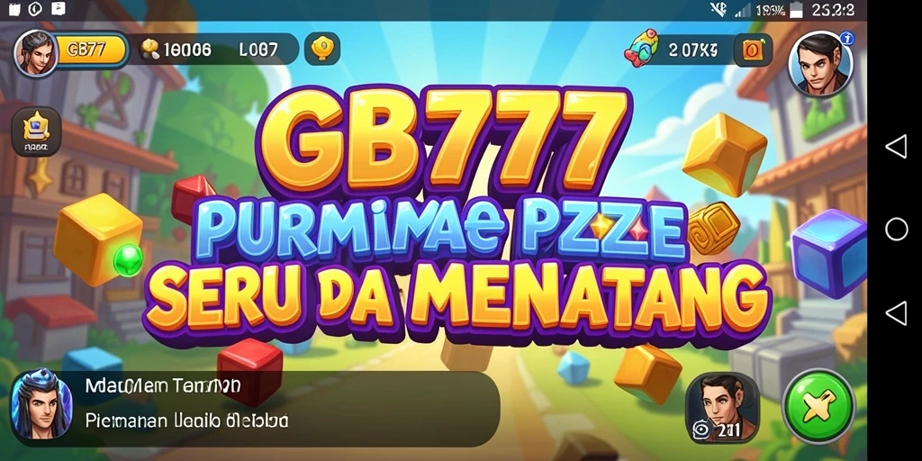 Tampilan gameplay Puzzle yang menantang dan menarik di GB777.