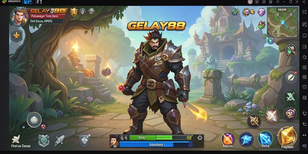 Tangkapan layar utama menunjukkan aksi seru dalam gameplay ARPG.