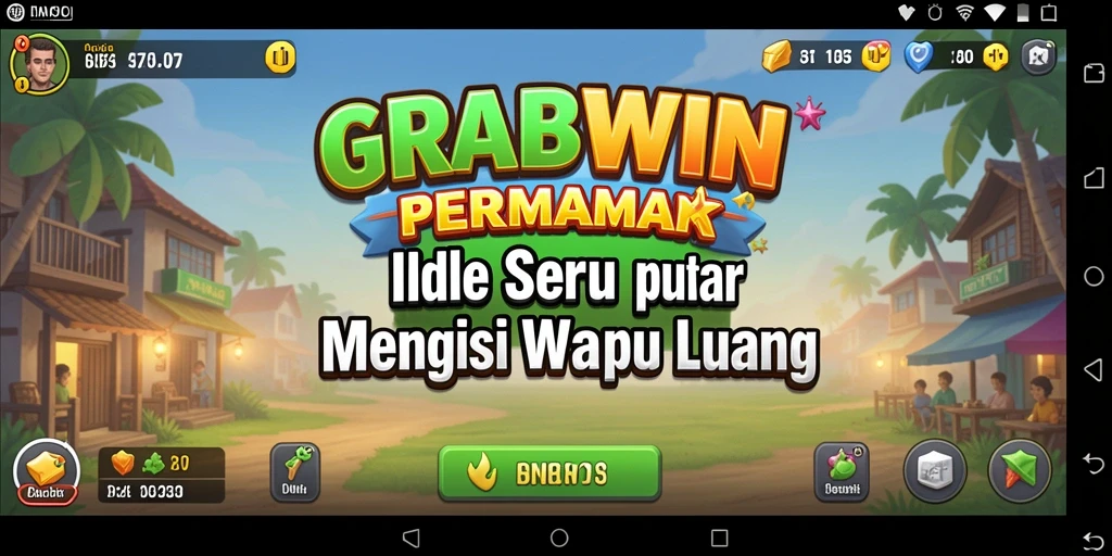 Tampilan gameplay menawan dari GRABWIN dengan elemen Idle.