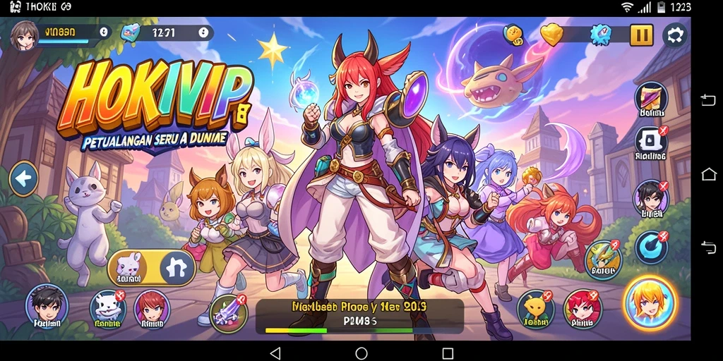Tampilan gameplay HOKIVIP yang seru dan menarik.