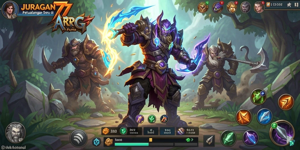 Tampilan gameplay seru di JURAGAN77 dengan aksi mendebarkan.