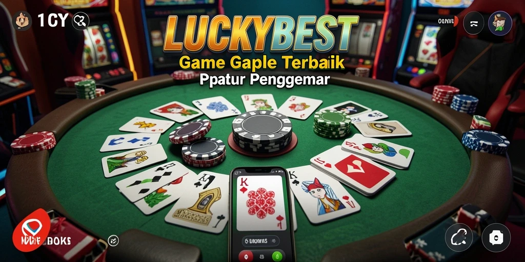 Screenshot LUCKYBEST menampilkan gameplay Gaple yang menarik dan interaktif.