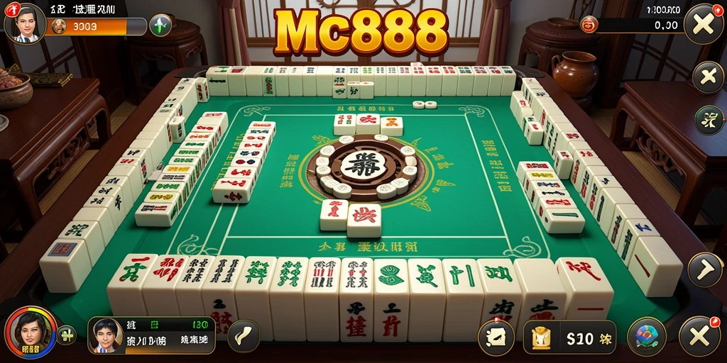 Tampilan gameplay Mahjong di MC888 yang menarik dan penuh tantangan.