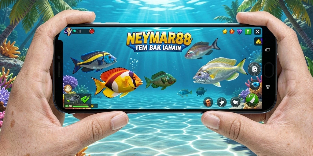 Tampilan gameplay Tembak Ikan yang seru dan menantang di NEYMAR88.