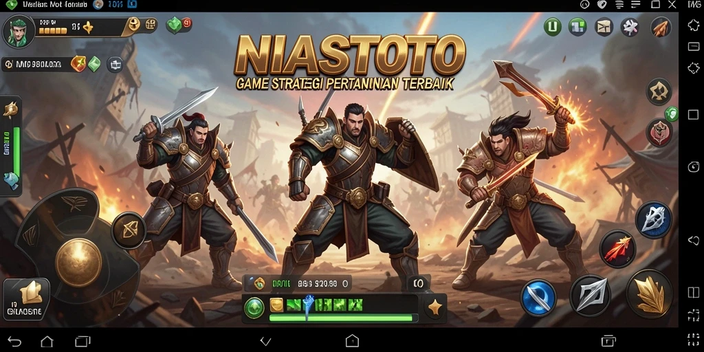 Gameplay strategi dalam NIASTOTO yang menegangkan dan seru.