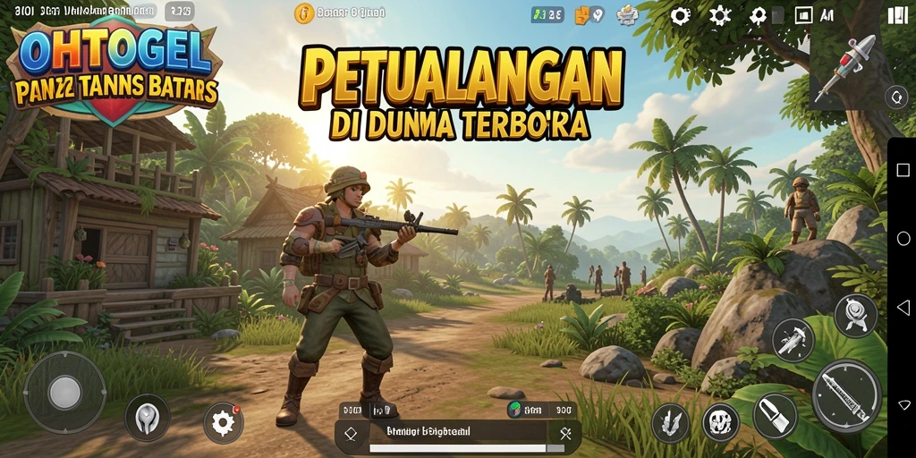 Tangkapan layar menampilkan aksi seru dalam dunia terbuka OHTOGEL.