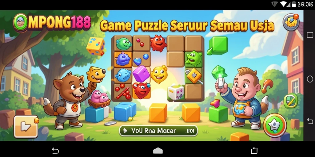 Screenshot OMPONG188 menampilkan gameplay Puzzle yang menantang dan menyenangkan.