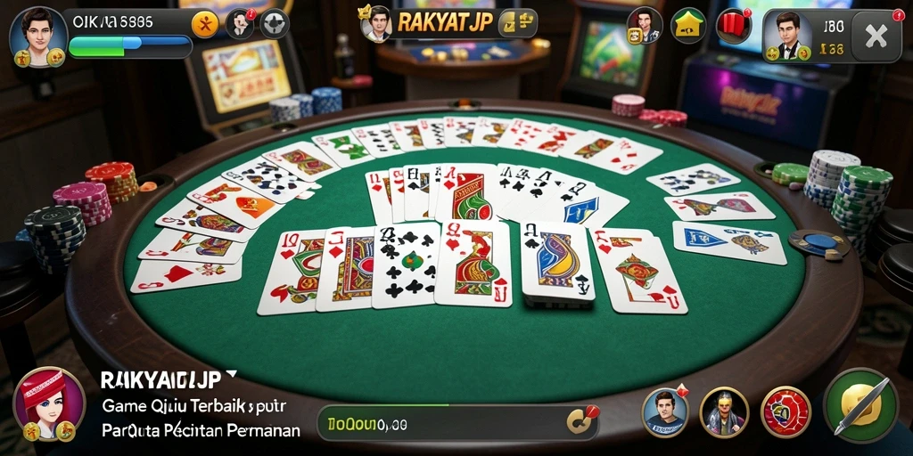 Screenshot gameplay QiuQiu RAKYATJP yang menampilkan suasana permainan.