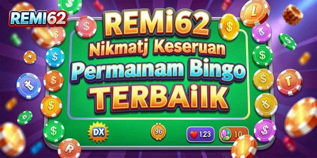 Tampilan gameplay REMI62 yang seru dan interaktif dalam permainan Bingo.