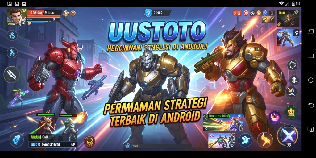 Tangkapan layar utama menunjukkan aksi mendebarkan dalam UUSTOTO.