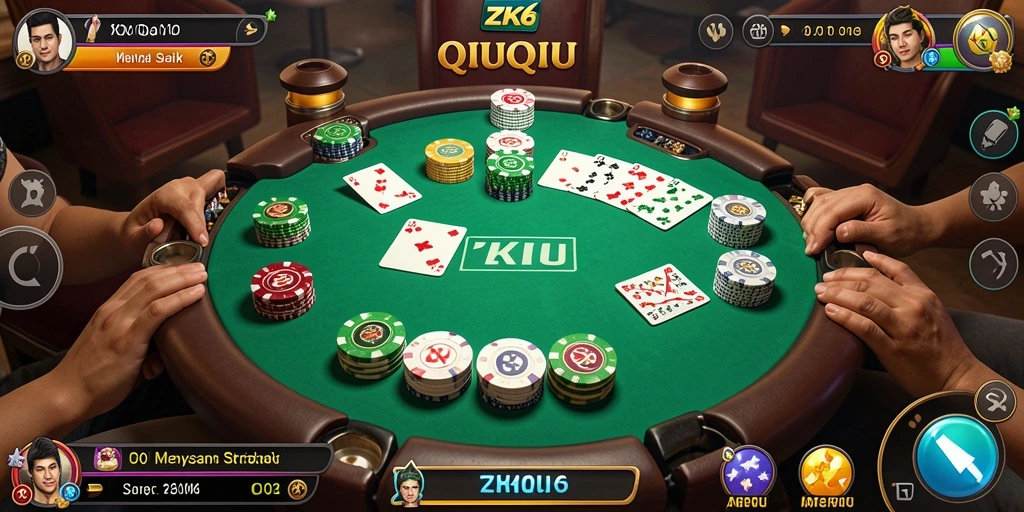 Gameplay ZK6 yang seru saat memainkan QiuQiu.